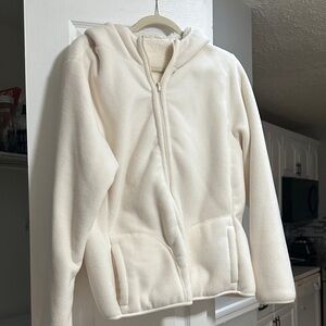 Cozy Cream Zip-Up Hoodie